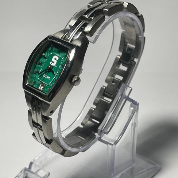 Michigan State Spartans NCAA Stainless-Steel Bracelet Watch by Fossil !!NEW!! - Picture 3 of 9